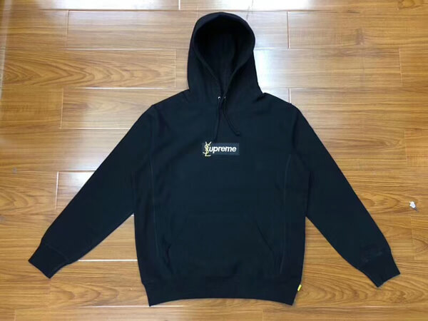 2018新作 シュプリーム x サンローラン FW18 Box Logo Sweatshirt シュプリームスーパーコピー パーカー