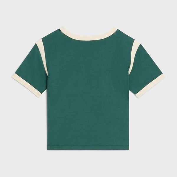 お洒落にセリーヌ 16 ボクシーTシャツ 激安 ボトルグリーン 3色