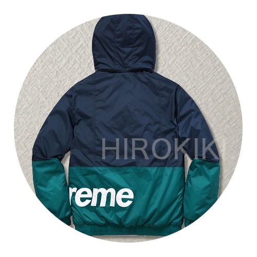 シュプリームコピー FW18 シュプリーム SIDELINE LOGO PARKA JACKET NAVY
