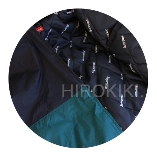 シュプリームコピー FW18 シュプリーム SIDELINE LOGO PARKA JACKET NAVY