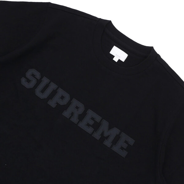 2020SS新作 シュプリームコピー Tシャツ★シュプリーム Collegiate Logo Tee Black