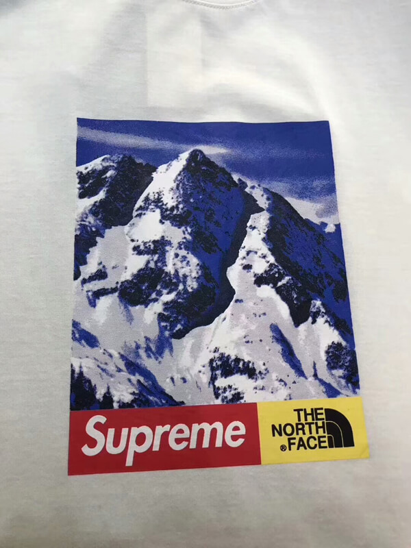 2020SS新作 シュプリームスーパーコピー シュプリーム x The North Face Mountain White Tee Tシャツ 白