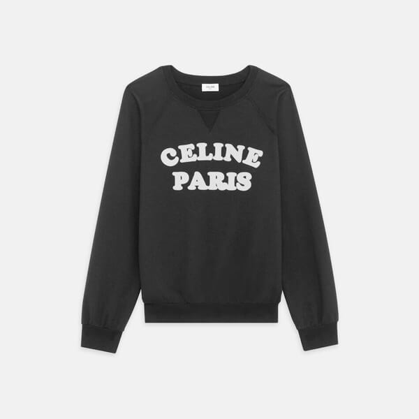 【セリーヌ コピー】クルーネックスウェット/フロック カシミア 2Y138607F.38AW