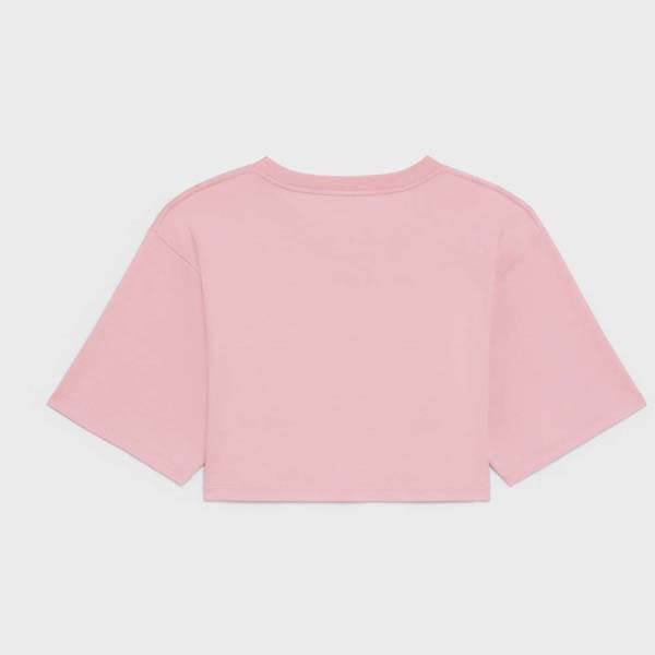 21SS【セリーヌ Tシャツ 偽物】クロップド Tシャツ コットンジャージー 2X761501F.24IA