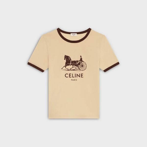 セリーヌ Tシャツ パロディ 大人の色味◇SULKY◇2X575485F.07BQ