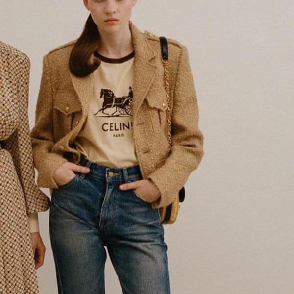セリーヌ Tシャツ パロディ 大人の色味◇SULKY◇2X575485F.07BQ
