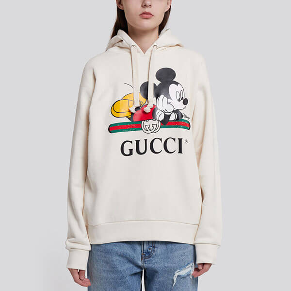 ディズニー x グッチ ミッキー 偽物 パーカー Disney x グッチ コラボ コットン製 ミッキーマウス 長袖 パーカ 469251XJB8C9230