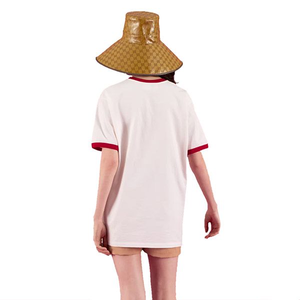 アディダス グッチ Tシャツ 偽物 コットン ジャージ Tシャツ【コラボ】