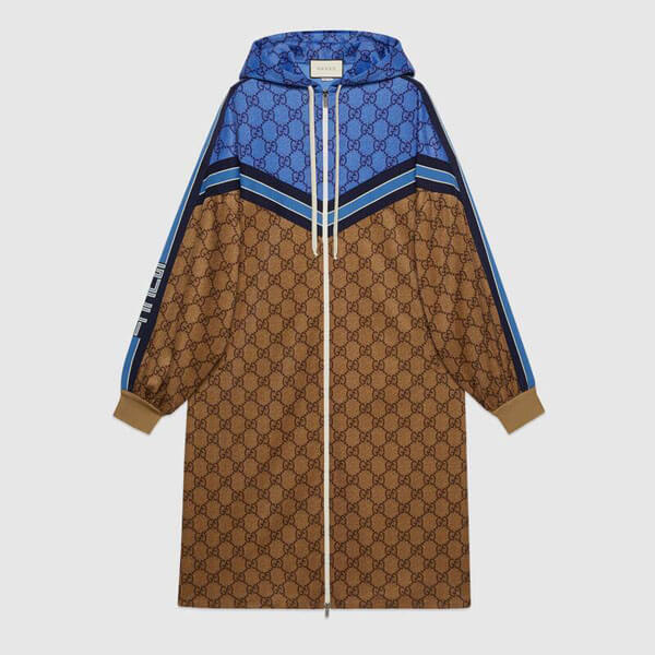 グッチ パーカー 偽物 人気【グッチ】GGテクニカルジャージー ZIP ロングパーカー