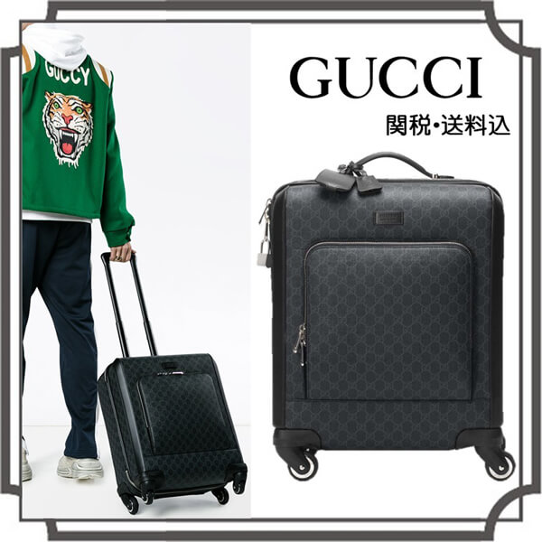 2020最新限定 GG グッチ スプリーム キャンバス グッチ 偽物 スーツケース 474353K5RMN1000
