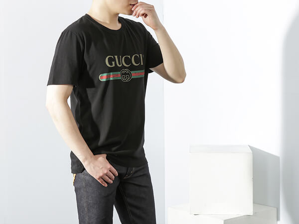 2018新作大人気 MOST WANTED TEE グッチコピー Glitter Print Cotton T-Shirt