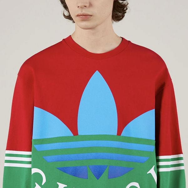ギフトに最適アディダス×グッチ ロングスリーブTシャツ 偽物 722947 XJE1I 6167