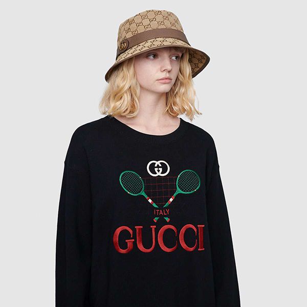 グッチ キャップ 偽物 GGキャンバス フェドラ バゲットハット 576587 4HG53 1060
