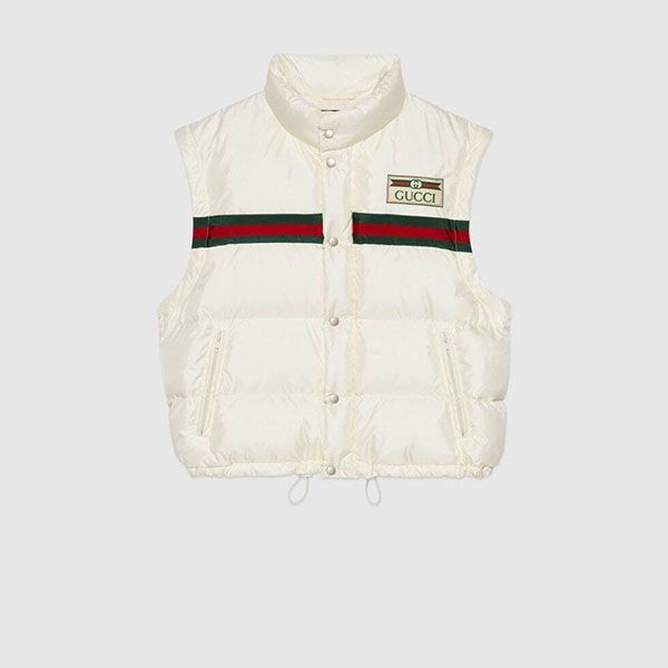 グッチ ウェブ パデッド 偽物 ナイロン ボンバー ジャケット 683216