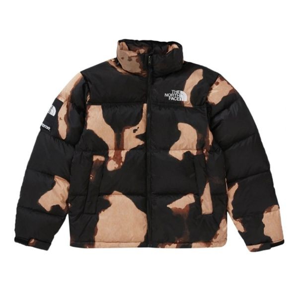 お洒落で可愛いヌプシ 偽物 シュプリーム x ノースフェイス コラボ Denim Print