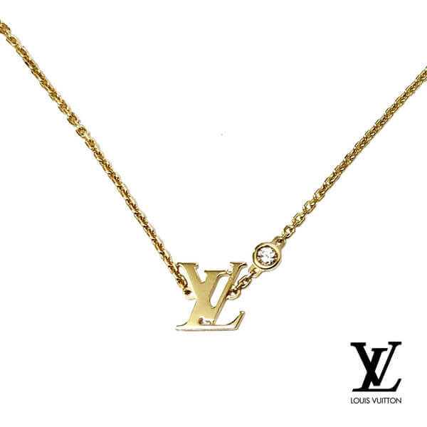 ルイ ヴィトン ネックレス コピー ルイヴィトン Q93626 パンダンティフ イディール ブロッサム LV(イエローゴールド×ダイヤモンド） (新品)