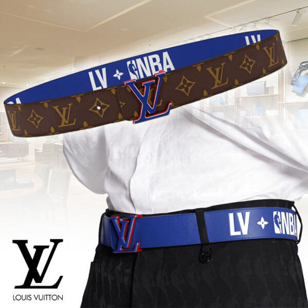 ルイヴィトン NBA 偽物☆LV x NBA コレクション メンズ ベルト MP278U