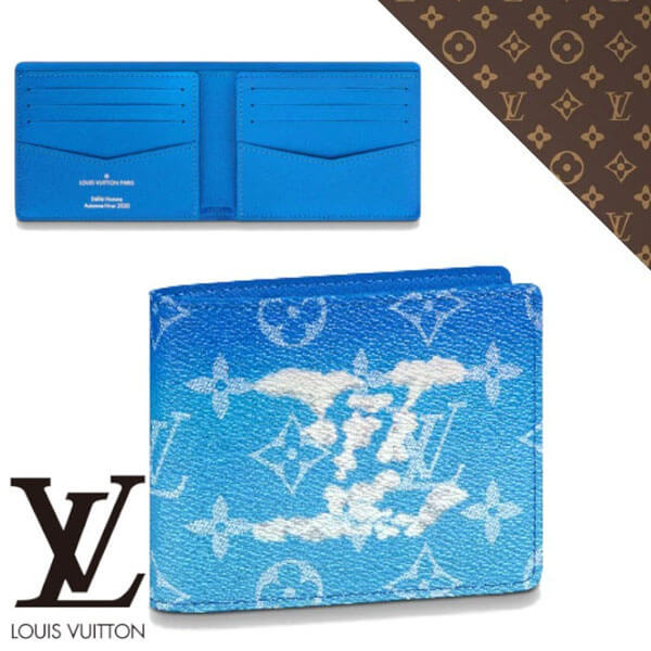 20AW【ルイヴィトン 長財布 コピー】ポルトフォイユスレンダー LV クラウズ M69742