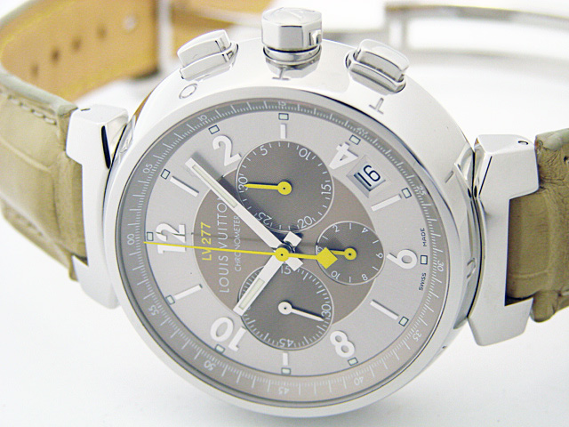 ルイヴィトン タンブール LV277 Q1142 エルプリメロ クロノグラフ 裏スケ メンズ