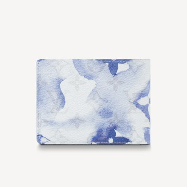 ルイ ヴィトン 財布 偽物 LV ウォーターカラー WATERCOLOR ポルトフォイユミュルティプル M80458 