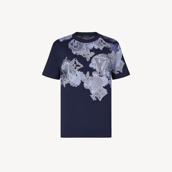 ルイヴィトン Tシャツ コピー LV ウォーターカラー WATERCOLOR【新作】モノグラム 1A8QWE