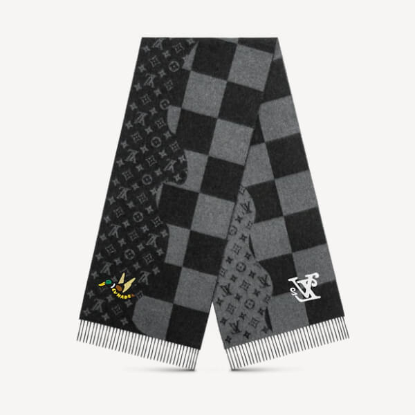 ルイヴィトン マフラー コピー LVxNIGOシリーズ エシャルプダミエ ジャイアント ウェーブ モノグラム