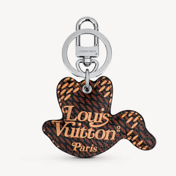 {限定}ルイヴィトン キーケース 偽物 LVxNIGOシリーズ ポルト クレLVメイド ダック