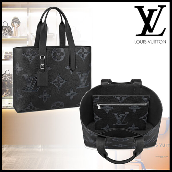 ルイヴィトン トートバッグ コピー 収納力抜群♪LV カバヴォワヤージュ NV トリヨンシャドウ M57290