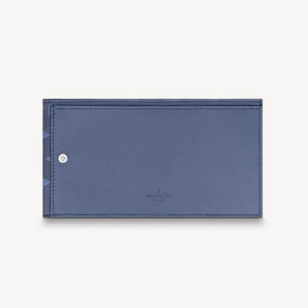ルイヴィトン ネイビー コピー モノグラム シャドウ LV★ディスカバリーコンパクト ウォレット M80424