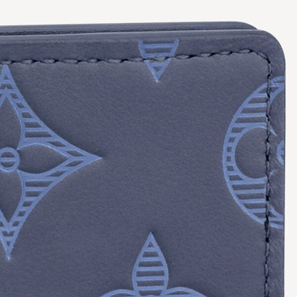 ルイヴィトン ネイビー コピー モノグラム シャドウ LV カード 名刺ケース オーガナイザー ドゥ ポッシュ 新モデル☆素敵M80421
