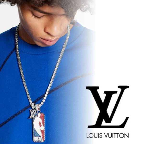 ルイヴィトン NBA ネックレス コピー【ルイヴィトン】LV×NBAコラボ！LVロゴ ストラス ネックレス MP2856