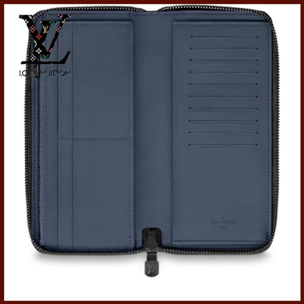 ルイヴィトン シャドウ ネイビー 偽物 LV ジッピーウォレット モノグラム ヴェルティカル M80423