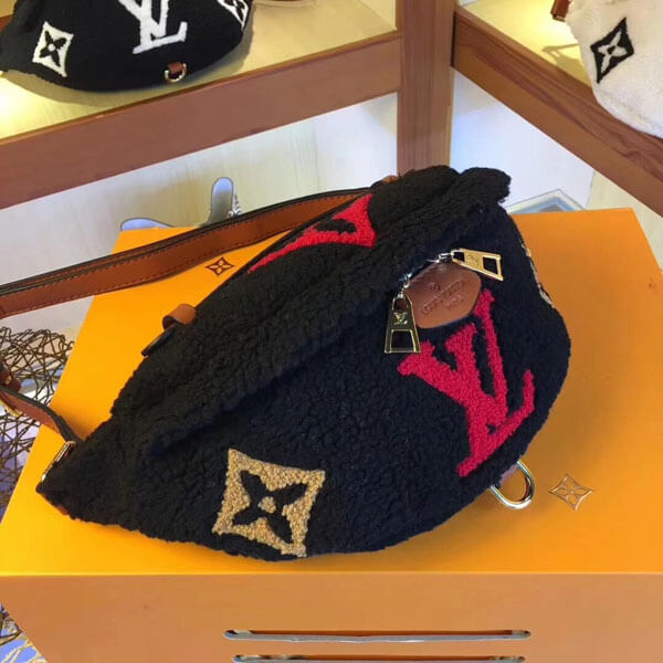 ルイヴィトンコピー もこもこジャイアントモノグラム ウエストポーチM55428 Teddy