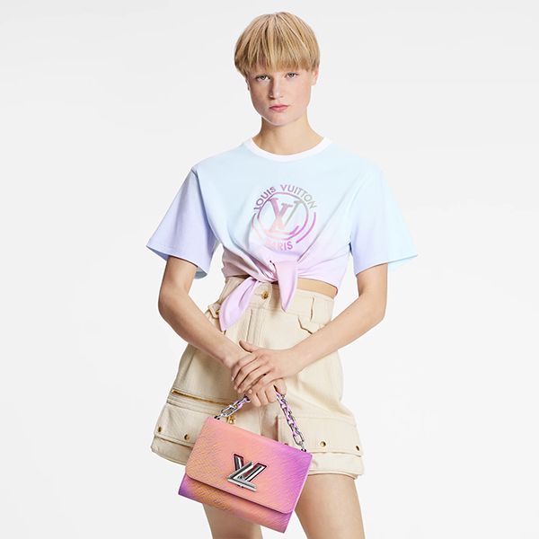22SS​ルイヴィトン グラディエントLVサークルセルフタイTシャツ 激安1A9YF3 