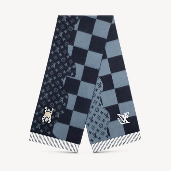 ルイヴィトン マフラー コピー LVxNIGOシリーズ エシャルプダミエ ジャイアント ウェーブ モノグラム