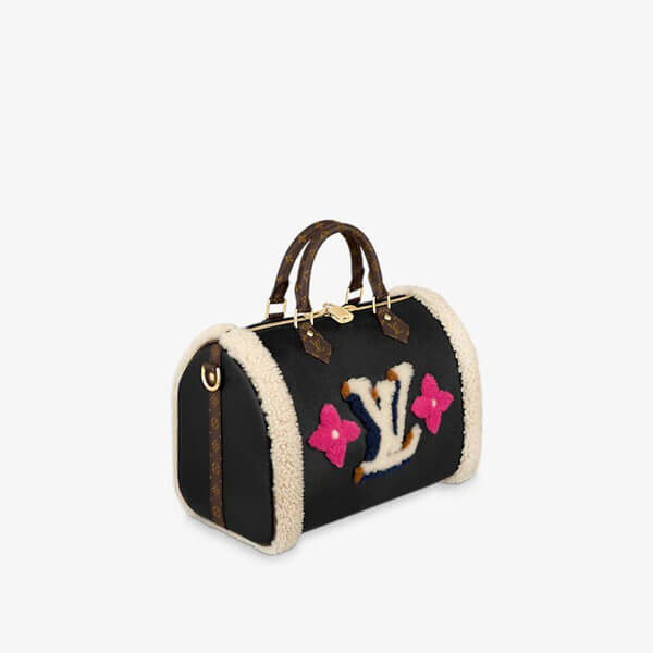 ルイヴィトン もこもこバッグ コピー 争奪戦☆レア 20FW★LV★Speedy 30 Teddy★2WAY もこもこ M56966
