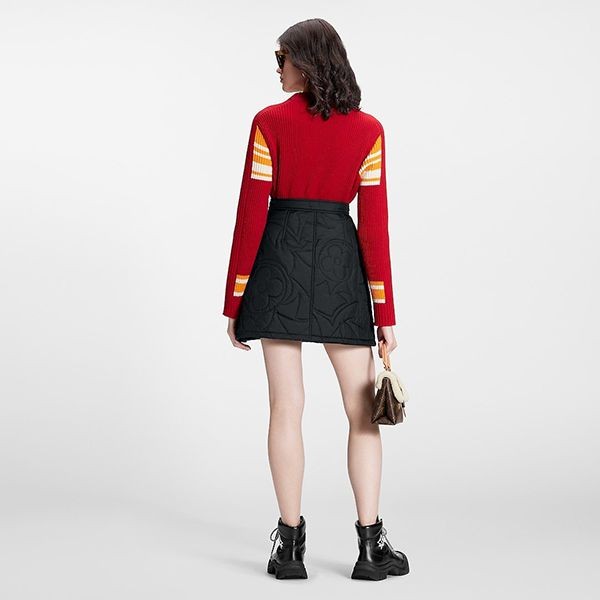 綺麗なルイヴィトン カシミヤ ヴィンテージ クルーネックセーター 偽物 red 1AAKNM
