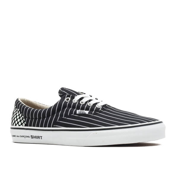 ヴァンズｘシュプリーム 偽物★Vans Era シュプリーム CDG Pinstripe Navy★VN0W3CEG4