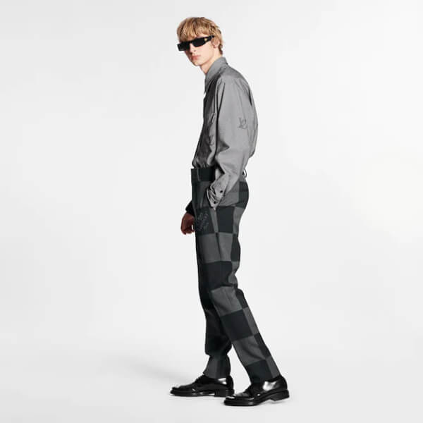 ルイヴィトン パンツ コピー LVxNIGOシリーズ ジャイアントダミエシガレットパンツ