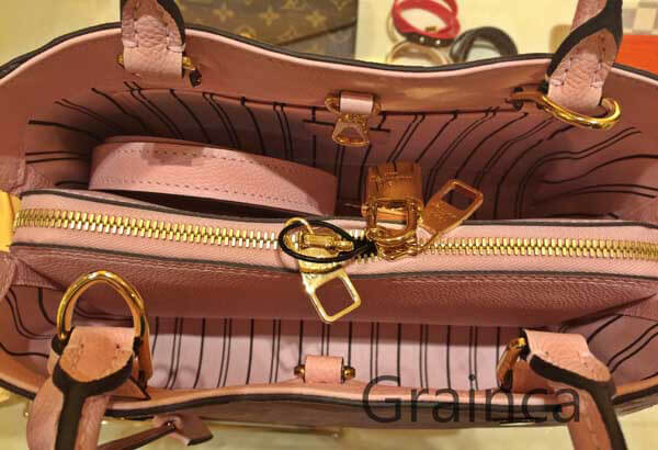 新作 ルイヴィトンバッグ スーパーコピー ★最新色 モンテーニュBB ROSE BALLERINE★2WAY M41199