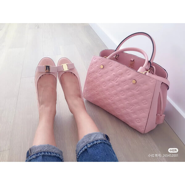 新作 ルイヴィトン ショルダーバッグスーパーコピー ★最新色 モンテーニュBB ROSE BALLERINE★2WAY M41199