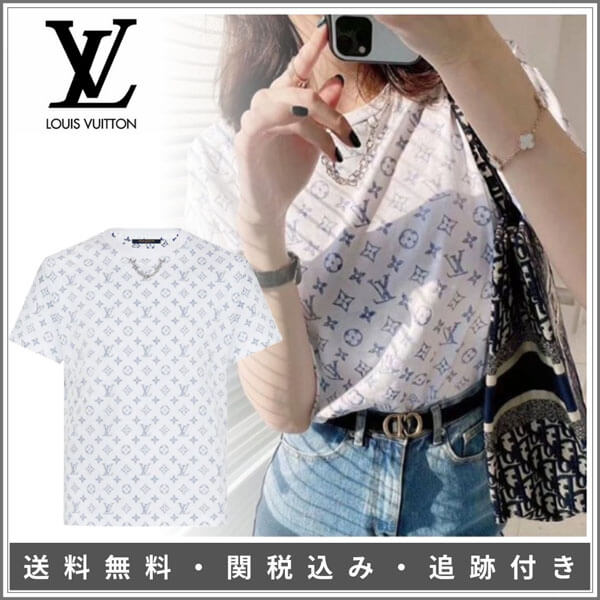 【ルイヴィトン Tシャツ コピー エスカルESCALE優先予約】LV ★プリンテッドTシャツ 1A7ST7