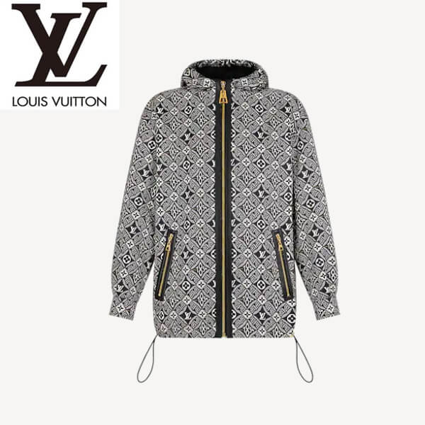 LVルイヴィトン コート コピー SINCE 1854シリーズ フーデッドシルクパーカ