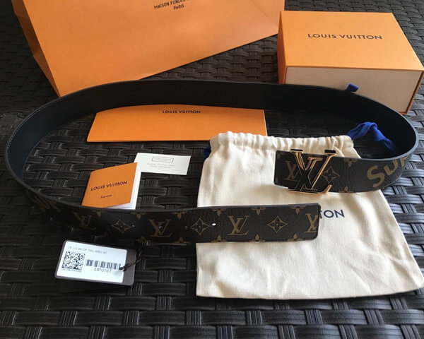 ルイヴィトン ルイヴィトン LV アパレル MP016 シュプリーム コラボ モノグラム ベルト メンズ