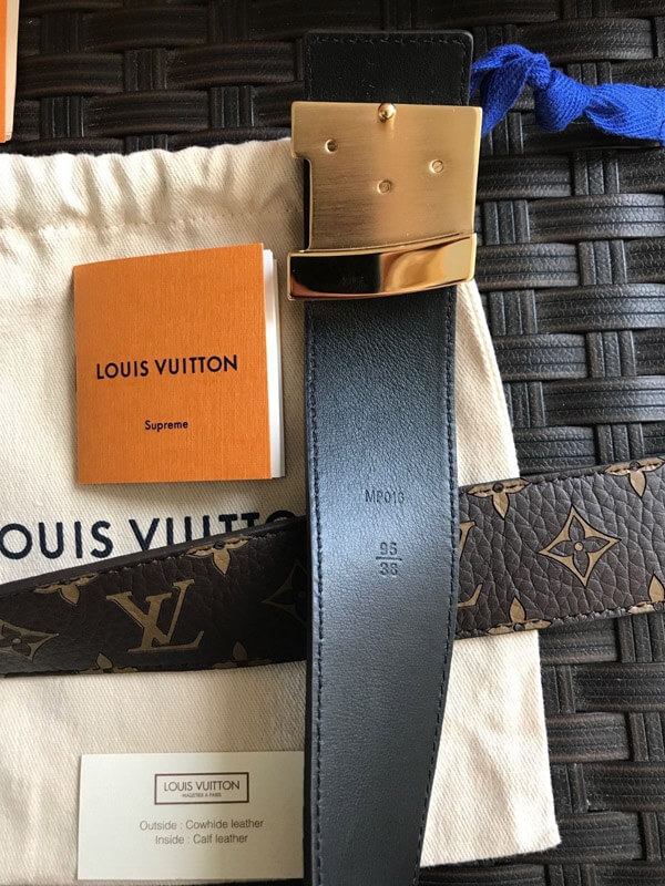 ルイヴィトン ルイヴィトン LV アパレル MP016 シュプリーム コラボ モノグラム ベルト メンズ