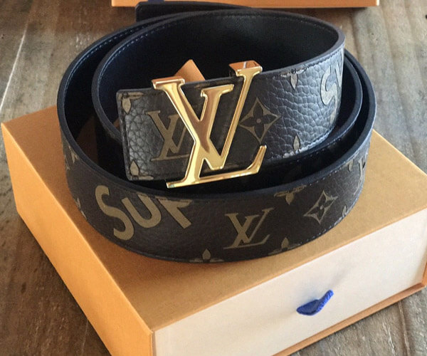 ルイヴィトン ルイヴィトン LV アパレル MP016 シュプリーム コラボ モノグラム ベルト メンズ