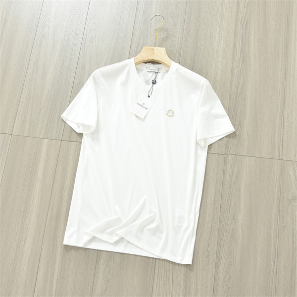モンクレール スーパーコピー Tシャツ 刺繡ロゴ MONCLER 丸首デザイン 柔軟性100%