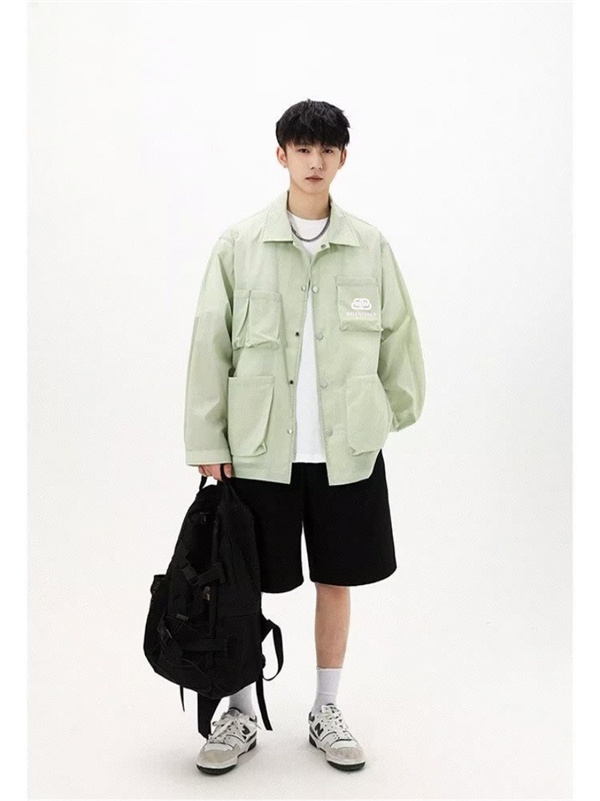 期間限定 BALENCIAGA コピー ジャケット バレンシアガ トレンド色 ロゴプリント柄 おしゃれ