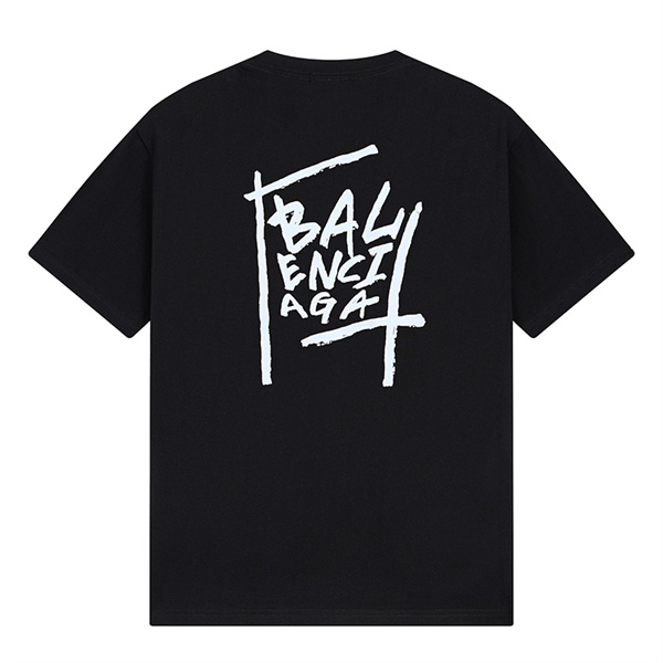 BALENCIAGA コピー Tシャツ オーバーサイズ バレンシアガ サイン ロゴプリント 