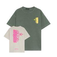 2023春夏新作 クロムハーツ コピー Tシャツ 水洗い処理 プリントロゴ 純綿素材 2色 クロス